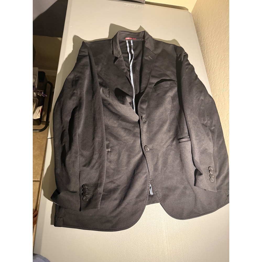 Johnston & Murphy XC4 J&M Cool Degree Mens Blazer Black Sport Coat Size L